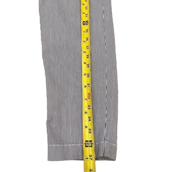 TALBOTS Women’s Weekend White & Blue Pinstripe Chino Pants, Size 2 - Picture 12 of 13